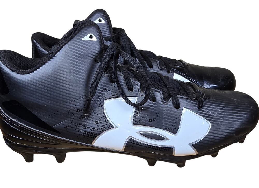 Under Armour Fierce Phantom Mid MC Cleats Shoes Size 12 UA Excellent